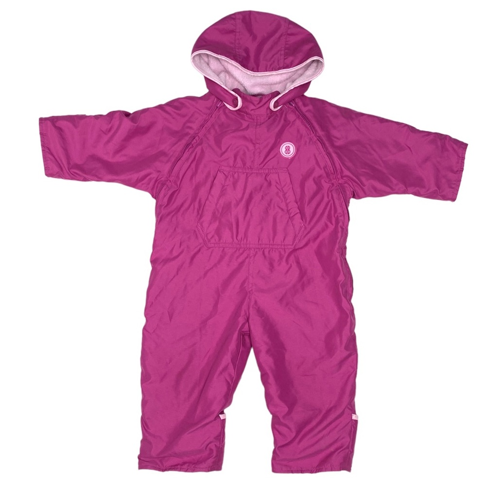 BILL BLASS pink snowsuit baby girl size 12 months